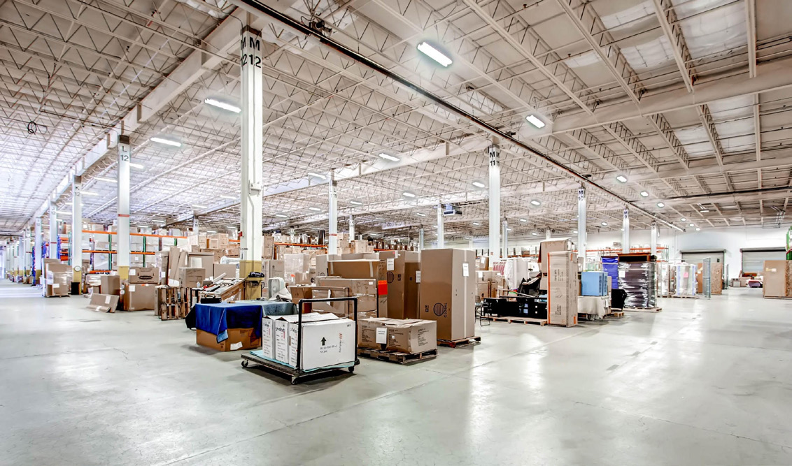 Active industrial production and warehouse space